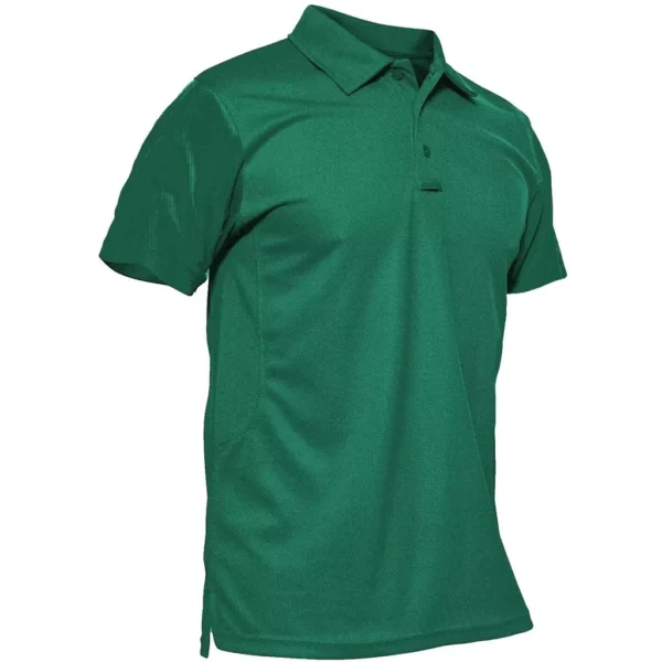 Magcomsen Men's Polo Shirt, Jade Green-short