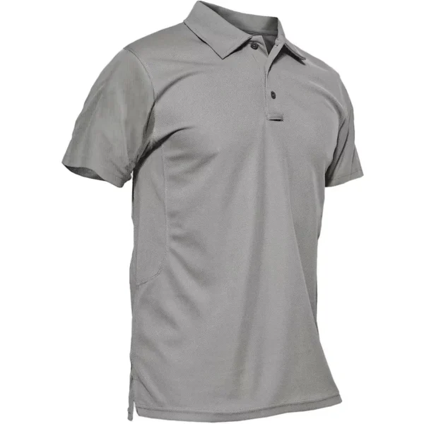 Magcomsen Men's Polo Shirt, Light Grey