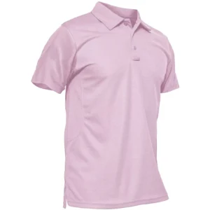 Magcomsen Men's Polo Shirt, Pinkish Purple-short