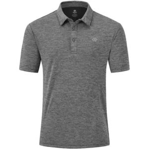 MoFiz Men's Camo Polo Golf Shirt, 01 Deep Grey