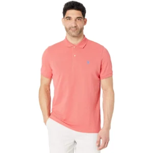 U.S. Polo Assn. Men's Classic Polo Shirt, Coral Shell Heather