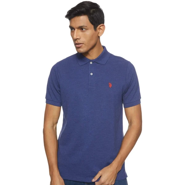 U.S. Polo Assn. Men's Classic Polo Shirt, Dodger Blue Heather