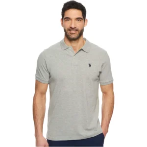 U.S. Polo Assn. Men's Classic Polo Shirt, Heather Grey