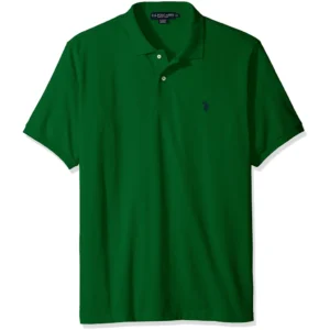 U.S. Polo Assn. Men's Classic Polo Shirt, Kelly Green/Classic Navy