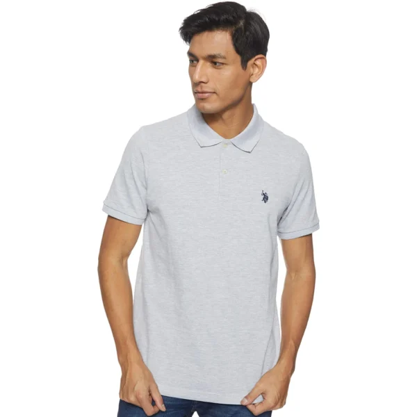 U.S. Polo Assn. Men's Classic Polo Shirt, Light Heather Gray