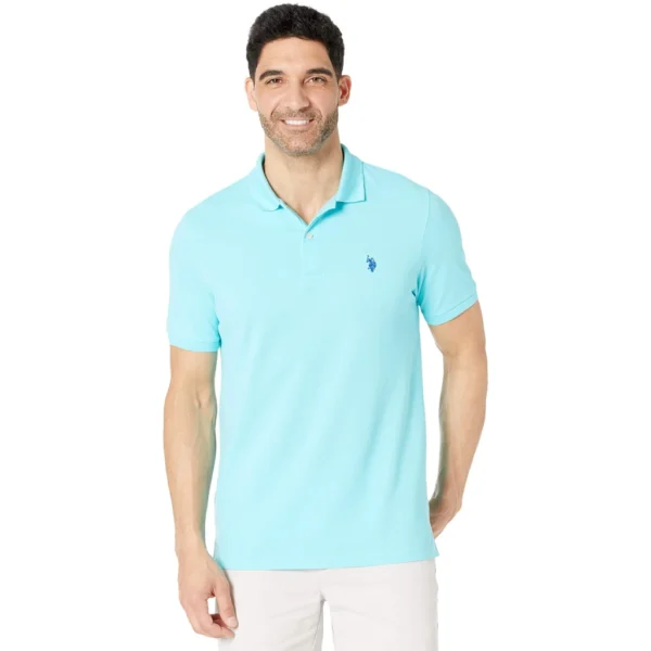 U.S. Polo Assn. Men's Classic Polo Shirt, Painters Aqua