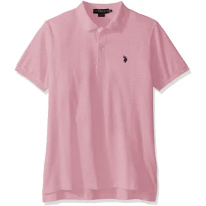 U.S. Polo Assn. Men's Classic Polo Shirt, Pink Sunset Heather