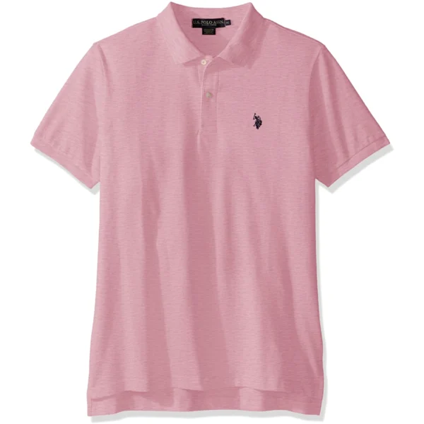 U.S. Polo Assn. Men's Classic Polo Shirt, Pink Sunset Heather