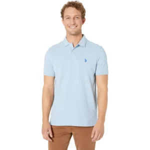 U.S. Polo Assn. Men's Classic Polo Shirt, Surf Blue Heather