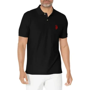 U.S. Polo Assn. Men's Ultimate Pique Polo, Black