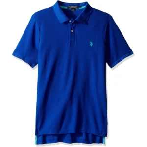 U.S. Polo Assn. Men's Ultimate Pique Polo, Blue Raft