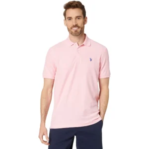 U.S. Polo Assn. Men's Ultimate Pique Polo, Candy Pink