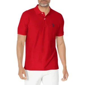 U.S. Polo Assn. Men's Ultimate Pique Polo, Engine Red