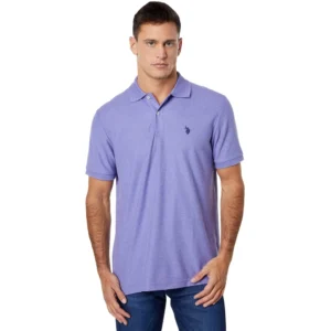 U.S. Polo Assn. Men's Ultimate Pique Polo, Lavender Heather