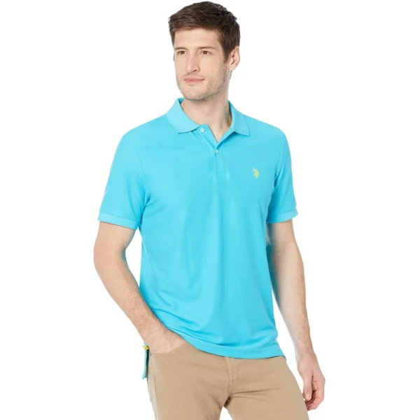 U.S. Polo Assn. Men's Ultimate Pique Polo, Scuba Blue