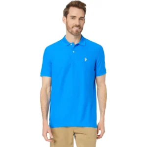 U.S. Polo Assn. Men's Ultimate Pique Polo, Super Sonic Blue