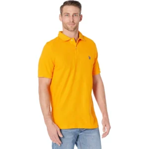 U.S. Polo Assn. Men's Ultimate Pique Polo, Warhol Orange