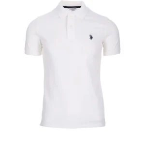 U.S. Polo Assn. Men's Ultimate Pique Polo, White